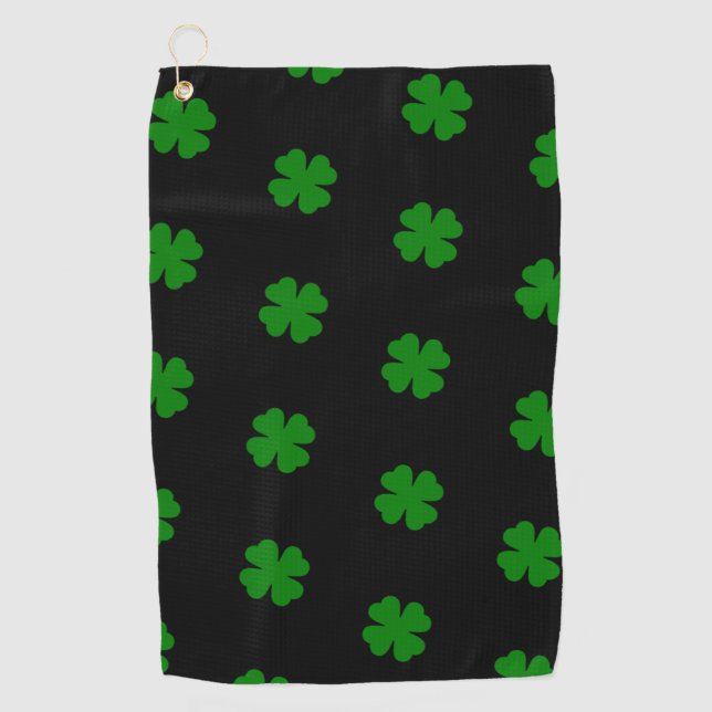 Lucky Clovers Golf Handtuch (Vorderseite)