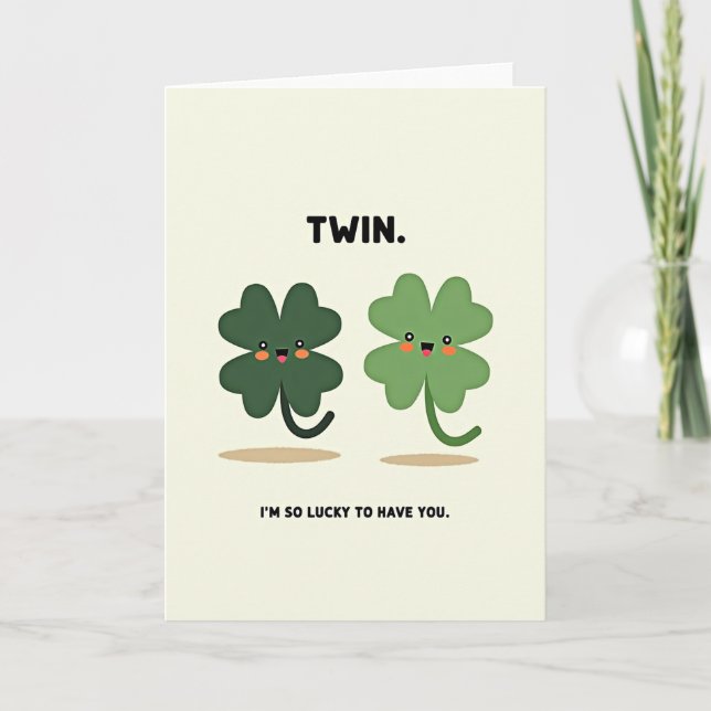 Lucky Clovers Loving You Karte (Vorderseite)