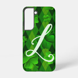 Lucky Clovers Raute Pattern Irish Luck Samsung Galaxy Hülle