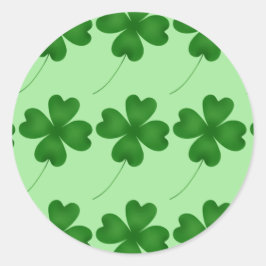 Lucky Clovers Runder Aufkleber