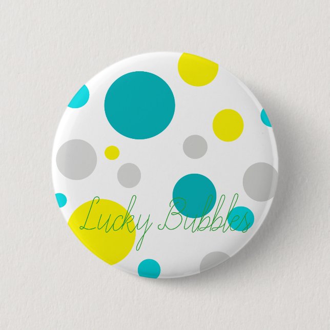 Lucky Colorful Bubbles Button (Vorderseite)