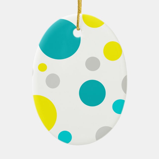 Lucky Colorful Bubbles Keramik Ornament (Vorne)