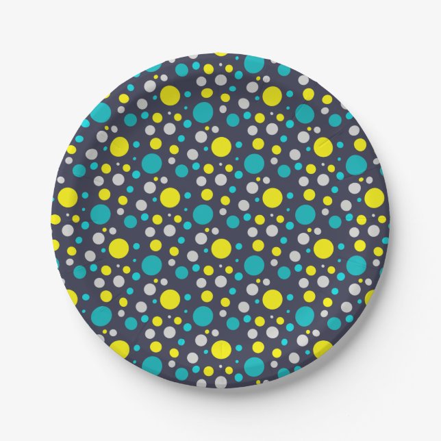 Lucky Colorful Bubbles Pappteller (Vorderseite)