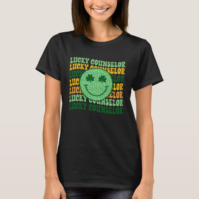 Lucky Counselor St Patrick s Day School Counselor  T-Shirt (Vorderseite)