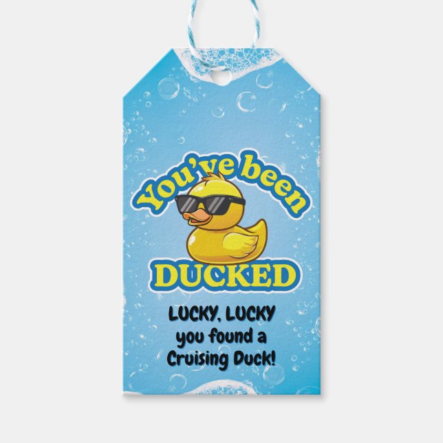 Lucky Cruising Duck Behalten oder Kreuzfahrt Game Geschenkanhänger (Vorderseite)