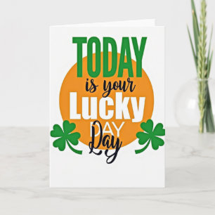 Lucky Day Orange Circle Karte