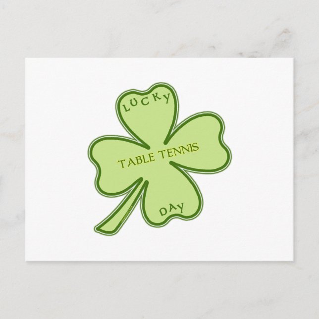 Lucky Day Pong Postkarte (Vorderseite)