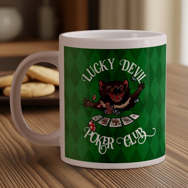 Lucky Devil Poker Club Funny Piazza della Riforma Jumbo-Tasse (Von Creator hochgeladen)