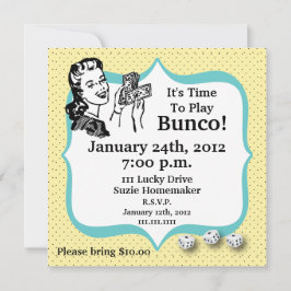 Lucky Dice Bunco Player Einladung von Artinspired