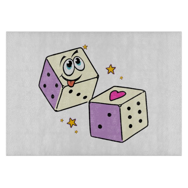 Lucky Dice Schneidebrett (Vorderseite)