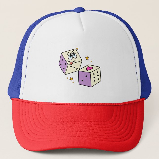 Lucky Dice Truckerkappe (Vorderseite)