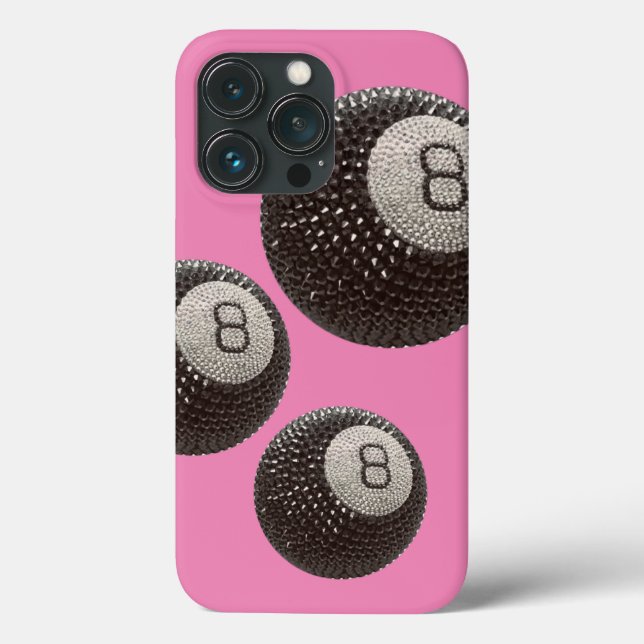Lucky Disco 8 PINK, Lucky 8 disco Ball, Snooker Case-Mate iPhone Hülle (Rückseite)