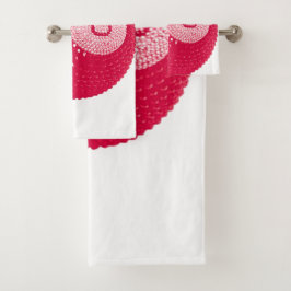 Lucky Disco 8 Pink, Lucky Disco Ball, Funky Art Badhandtuch Set