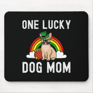 Lucky Dog Mama Französischer Bulldog St Patrick's Mousepad