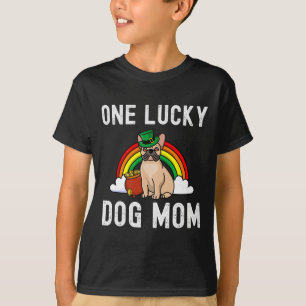 Lucky Dog Mama Französischer Bulldog St Patrick's T-Shirt