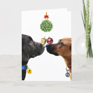 Lucky Dogs Weihnachtskarte Feiertagskarte