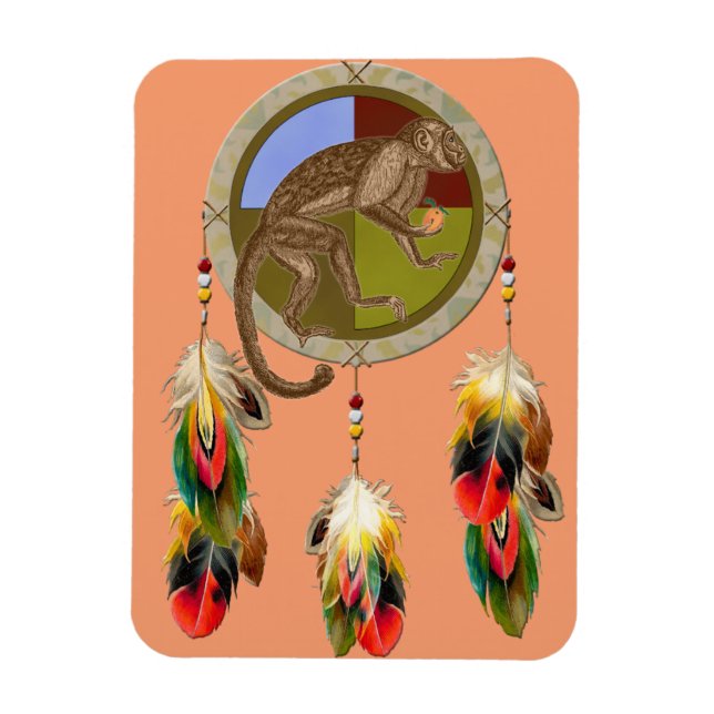Lucky Dream Monkey Magnet (Vertikal)