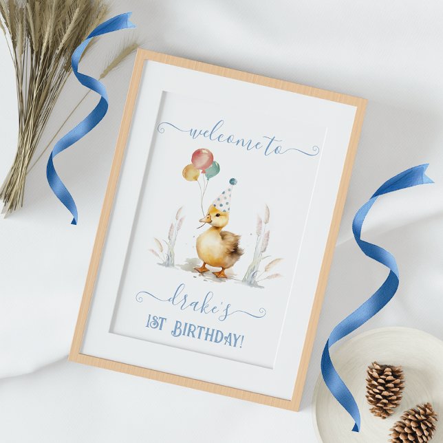 Lucky Duck 1. Geburtstag Begrüßungspposter Poster (Von Creator hochgeladen)
