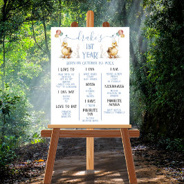 Lucky Duck 1. Geburtstag Milestone Poster