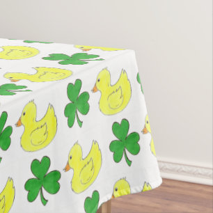 Lucky Duck Irish Kleeblatt Clover Rubber Ducky Tischdecke