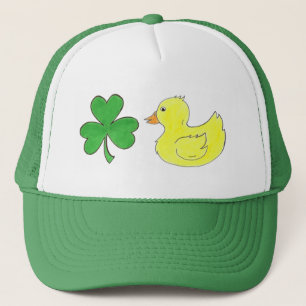 Lucky Duck Kleeblatt Rubber Ducky St. Patrick's Da Truckerkappe