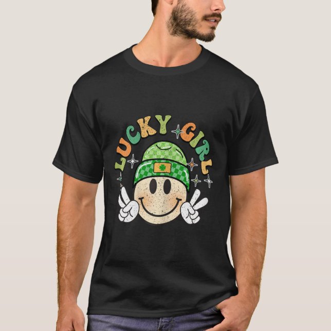 Lucky Duck Lustiger St. Patricks Tag  T-Shirt (Vorderseite)