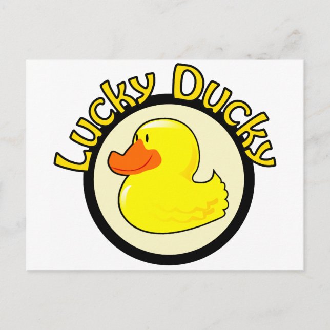 Lucky Ducky Postkarte (Vorderseite)