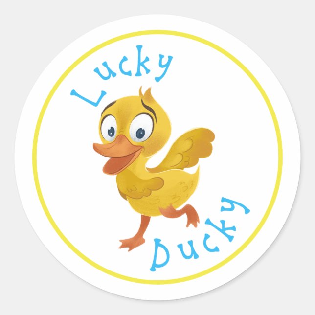 Lucky Ducky Stickers (Vorderseite)