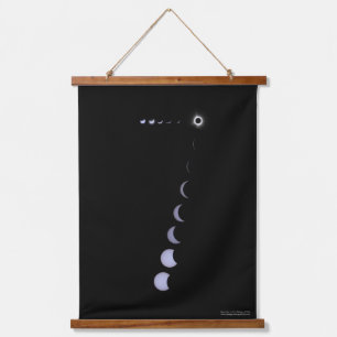 Lucky Eclipse Hanging Tapestry Wandteppich Mit Holzrahmen