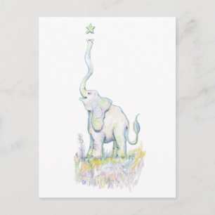 Lucky Elephant Postkarte