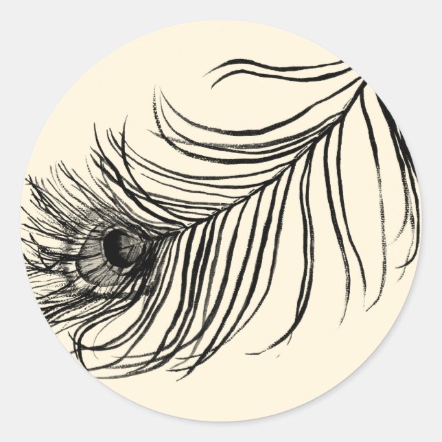 LUCKY FEATHER Fotos Runder Aufkleber (Vorderseite)