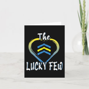 Lucky Few Heart 21 World Down Syndrome Awareness D Karte
