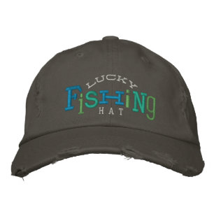 Lucky Fishing-Stickereihut Bestickte Baseballkappe