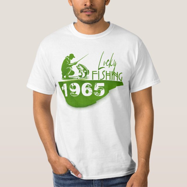 Lucky Fishing Vintage 1965  T-Shirt (Vorderseite)