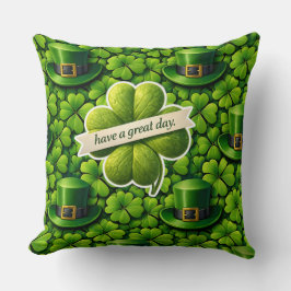Lucky for leaf clover Saint Patrick's Day have a g Kissen