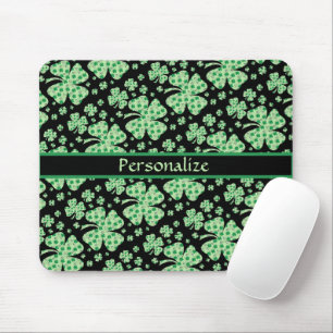 Lucky Four Leaf Clovers personalisieren Mousepad
