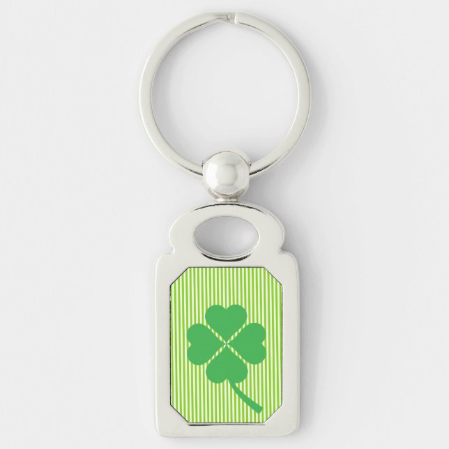 Lucky Four Leaf Kleeblatt Design-87906 Schlüsselanhänger (Vorderseite)
