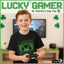 Lucky Gamer St. Patrick's Day Video Game Controlle T-Shirt
