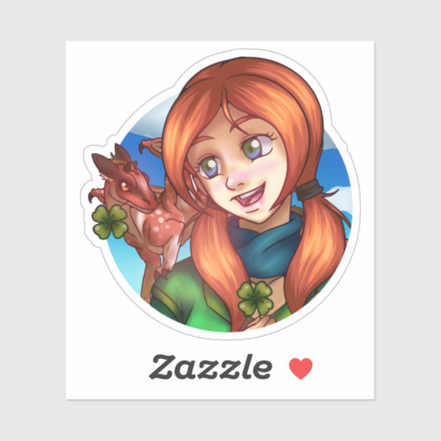 Lucky Girl Aufkleber (Blatt)