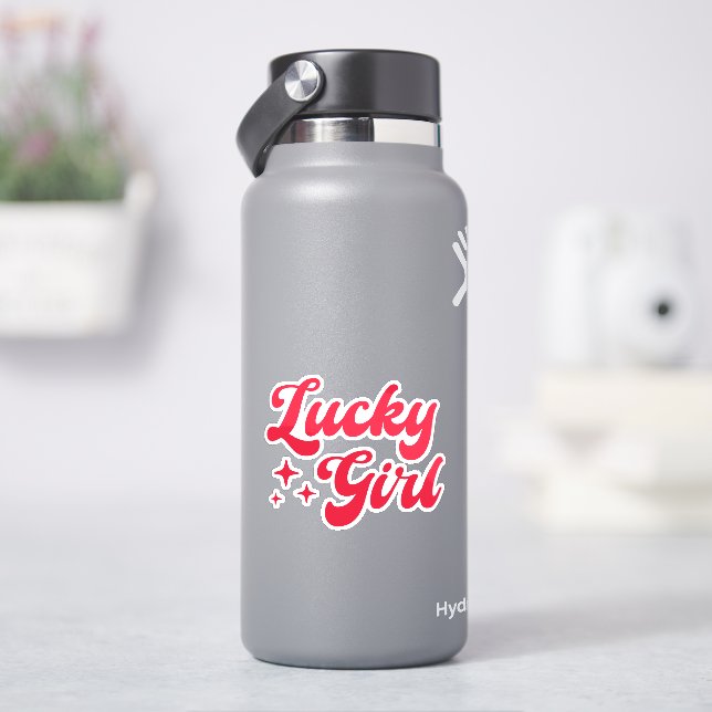 Lucky Girl Aufkleber (HydroFlask)