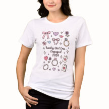 Lucky Girl Era Verlobt 2026 T-Shirt, Braut in Sich
