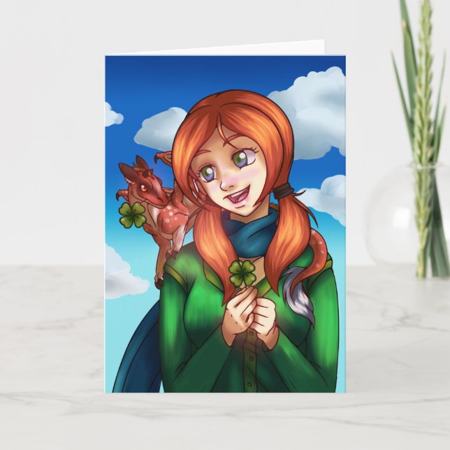 Lucky Girl Karte (Vorderseite)
