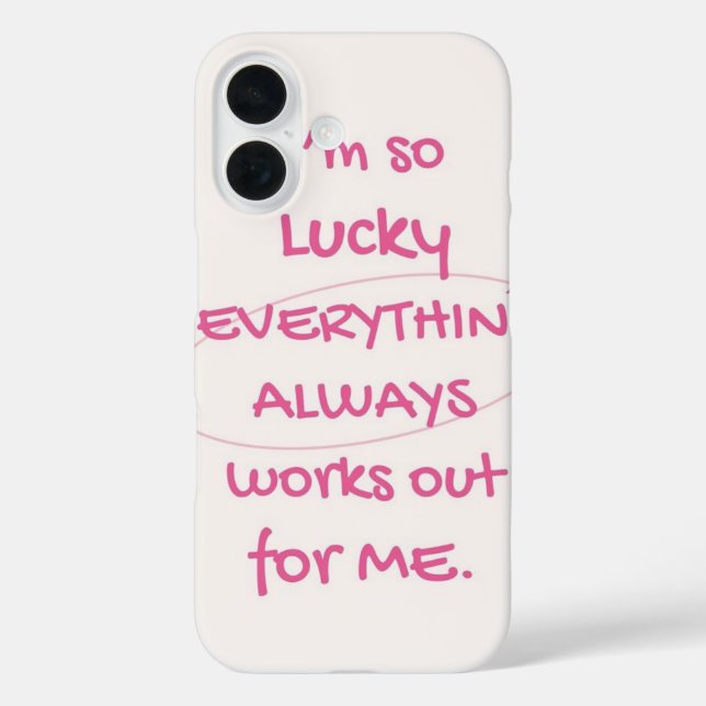 Lucky girl phone case (Rückseite)