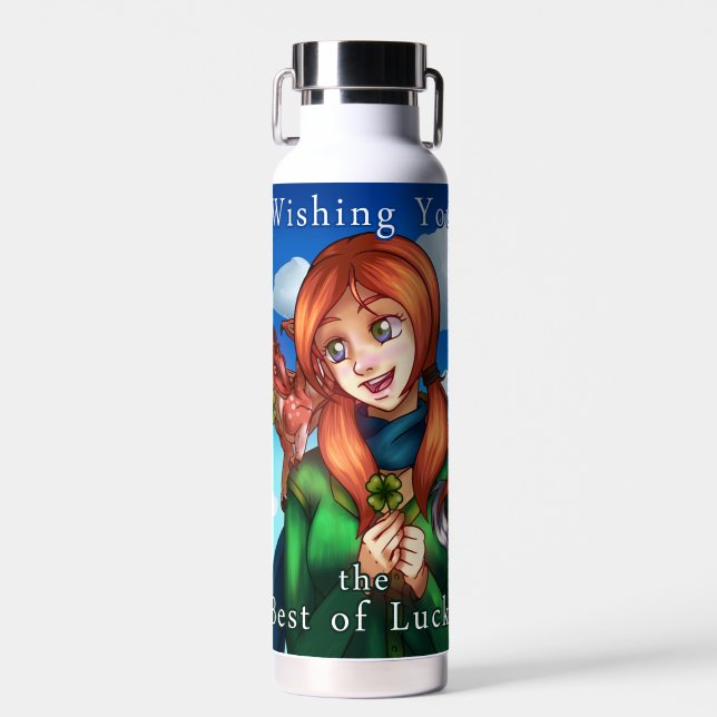 Lucky Girl Trinkflasche (Vorne)