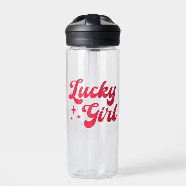 Lucky Girl Trinkflasche (Vorderseite)
