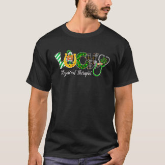 Lucky Gnomes Kleeblatt Registrierter Therapeut St  T-Shirt