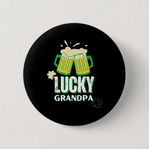 Lucky Grandpa St Patrick's Day Button