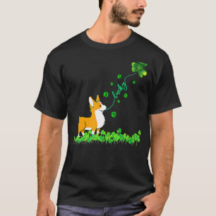 Lucky Green Corgi Hund für Hund St Patrick Day Sha T-Shirt