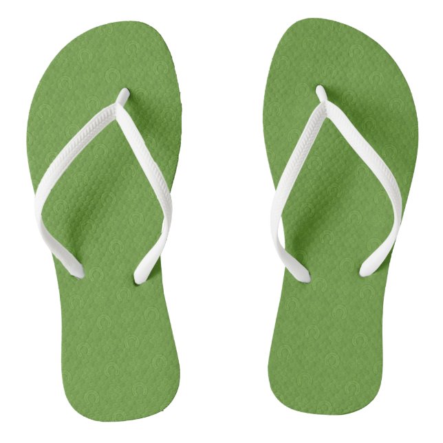 Lucky Green Icons Muster Flip Flops (Fußbett)