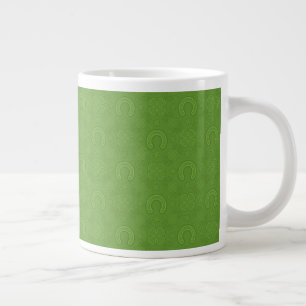 Lucky Green Icons Muster Jumbo-Tasse